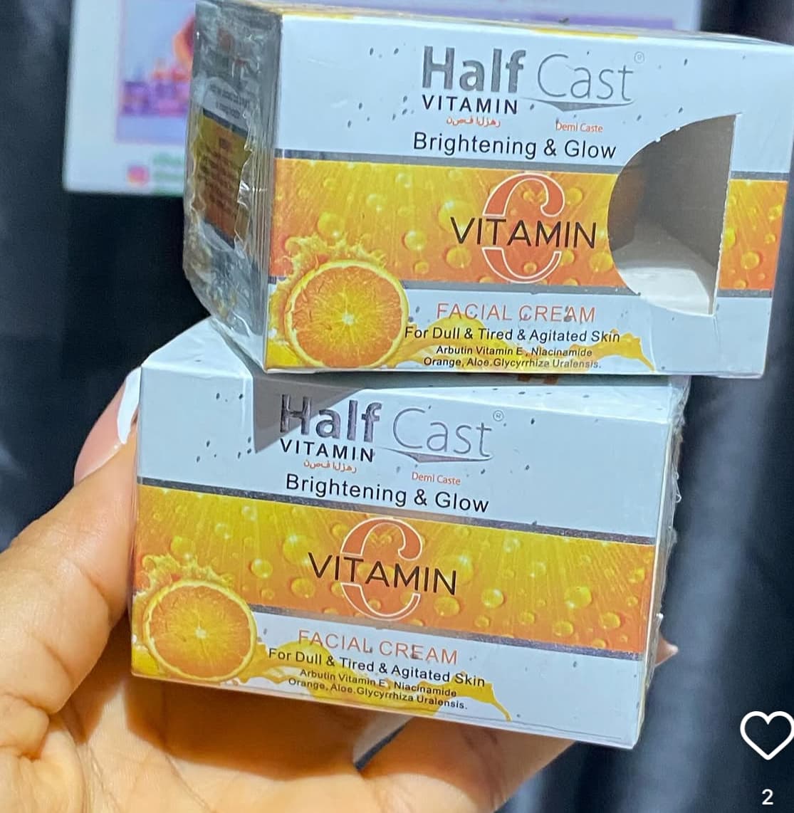 Half cast face cream